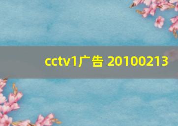 cctv1广告 20100213